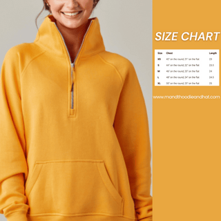 Mango Dream boxy half zip pullover - M & T Hoodie and Hat Co. 