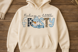 Feeling a little Frosty Ivory Jerzee Hoodie 
